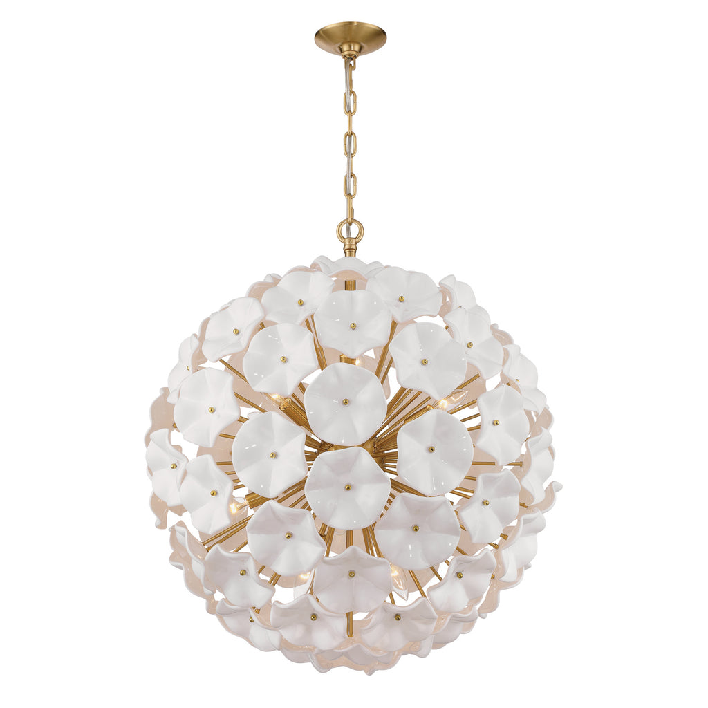 ESM-4009-AG-WH Esme 28'' Chandelier | Main Image