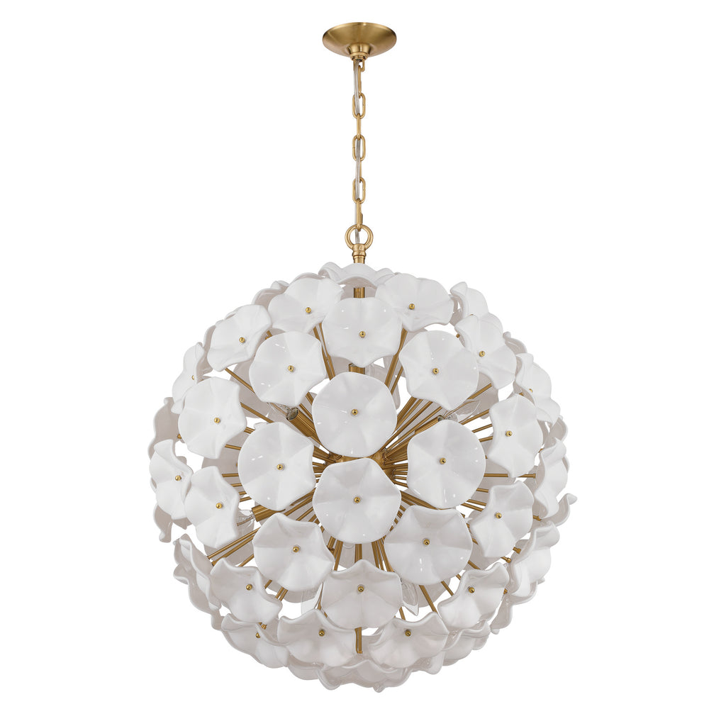 ESM-4009-AG-WH Esme 28'' Chandelier | Alternate Image