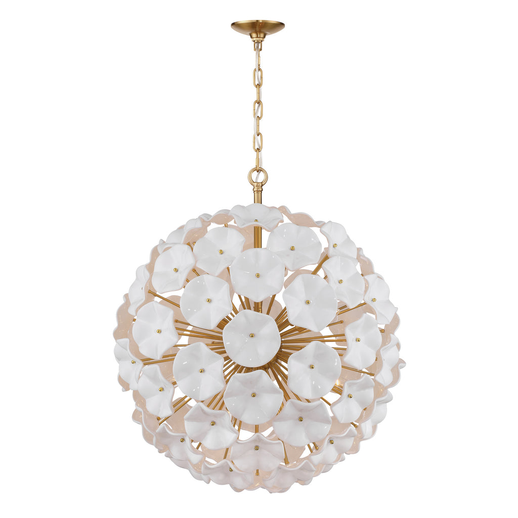 ESM-4009-AG-WH Esme 28'' Chandelier | Alternate Image