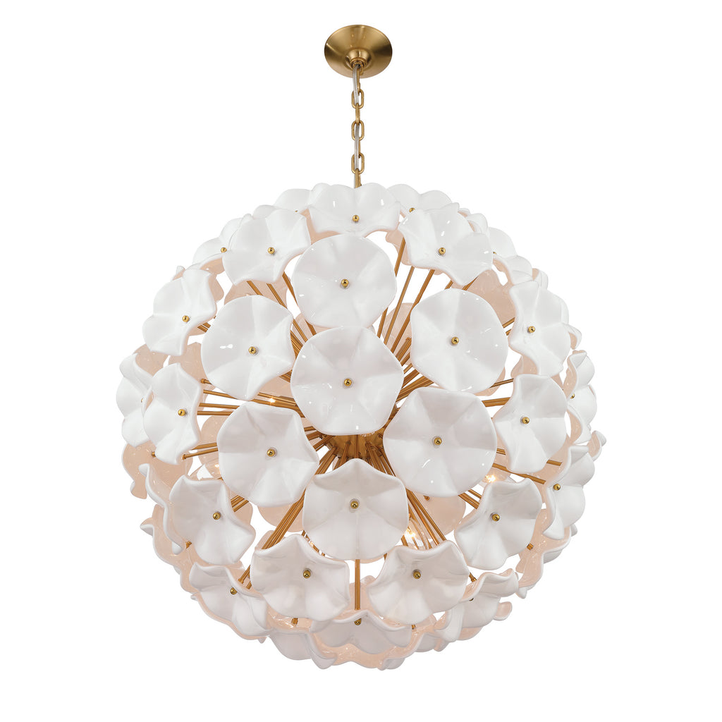ESM-4009-AG-WH Esme 28'' Chandelier | Alternate Image