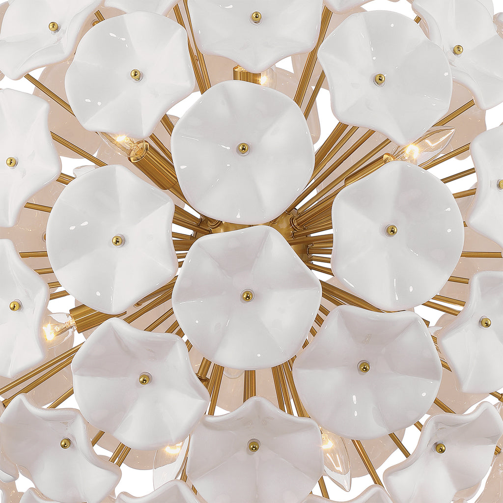 ESM-4009-AG-WH Esme 28'' Chandelier | Alternate Image