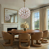 Crystorama Esme 28'' Chandelier in Aged Brass - Lifestyle View