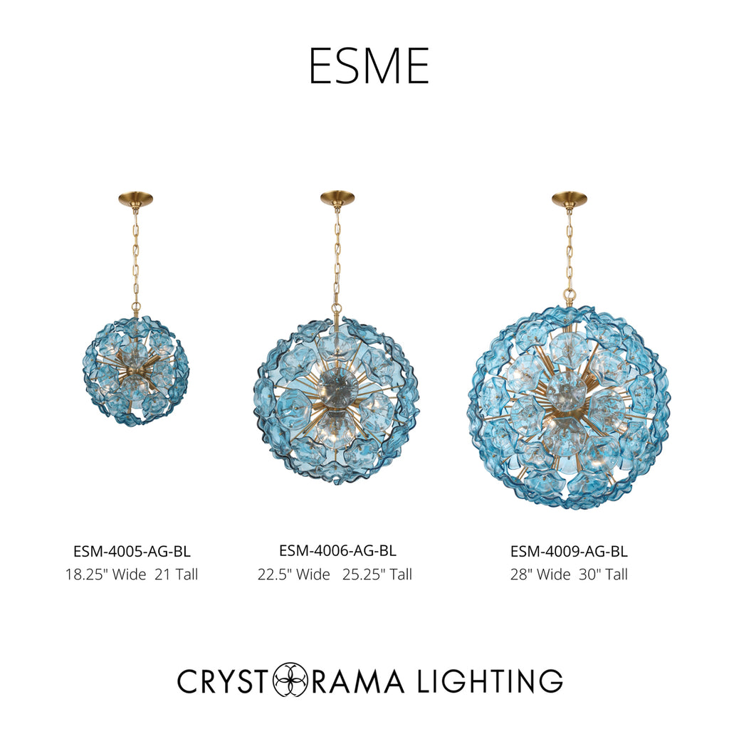 Crystorama Esme 22.5'' Chandelier - Collection Image