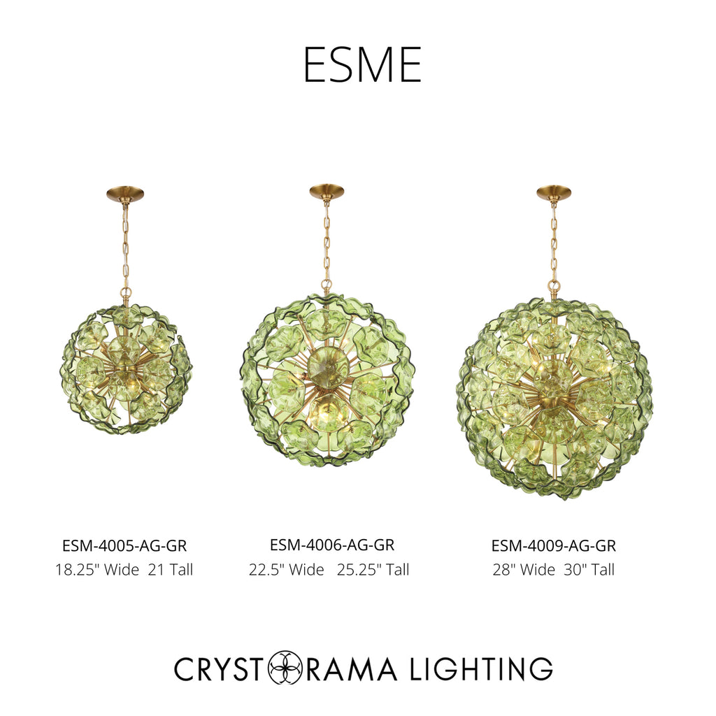 Crystorama Esme 22.5'' Chandelier - Collection Image