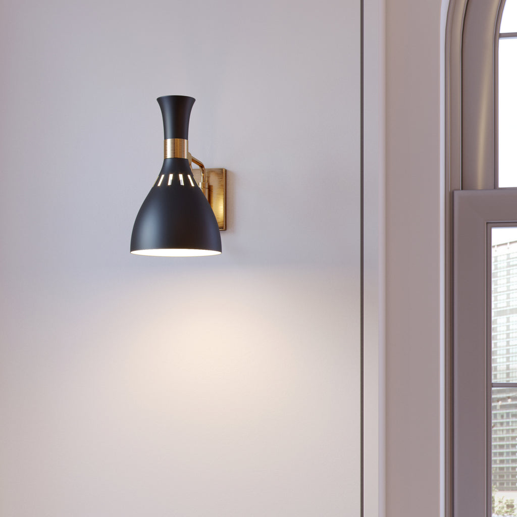 EW1061MBK Joan 1 Light Bathroom Vanity | Lifestyle Image
