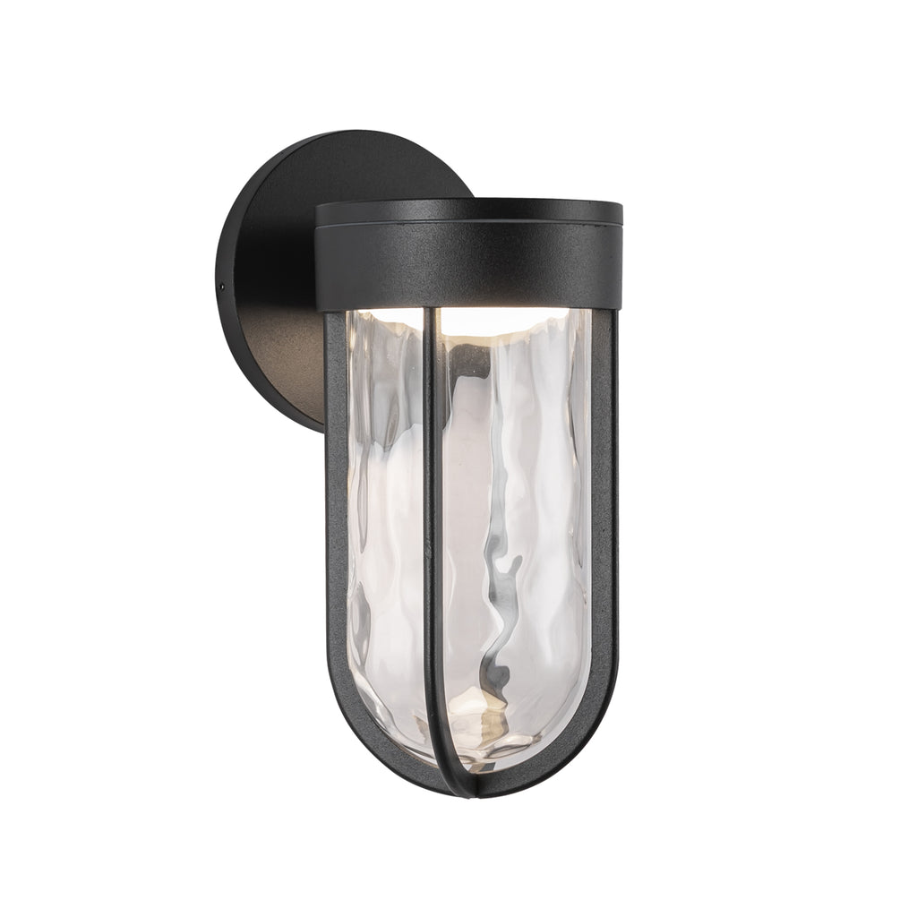 EW17627-BK Davy 1 Light Outdoor Wall Mount | Main Image