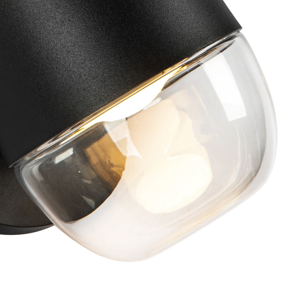 EW38504-BK/CL Ryan Pauly Yara 1 Light Outdoor Wall Mount | Alternate Image