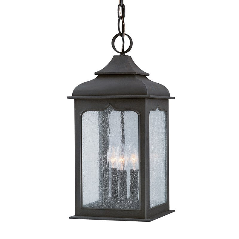 F2017-TBZ Henry Street 3 Light Outdoor Lantern Pendant | Main Image
