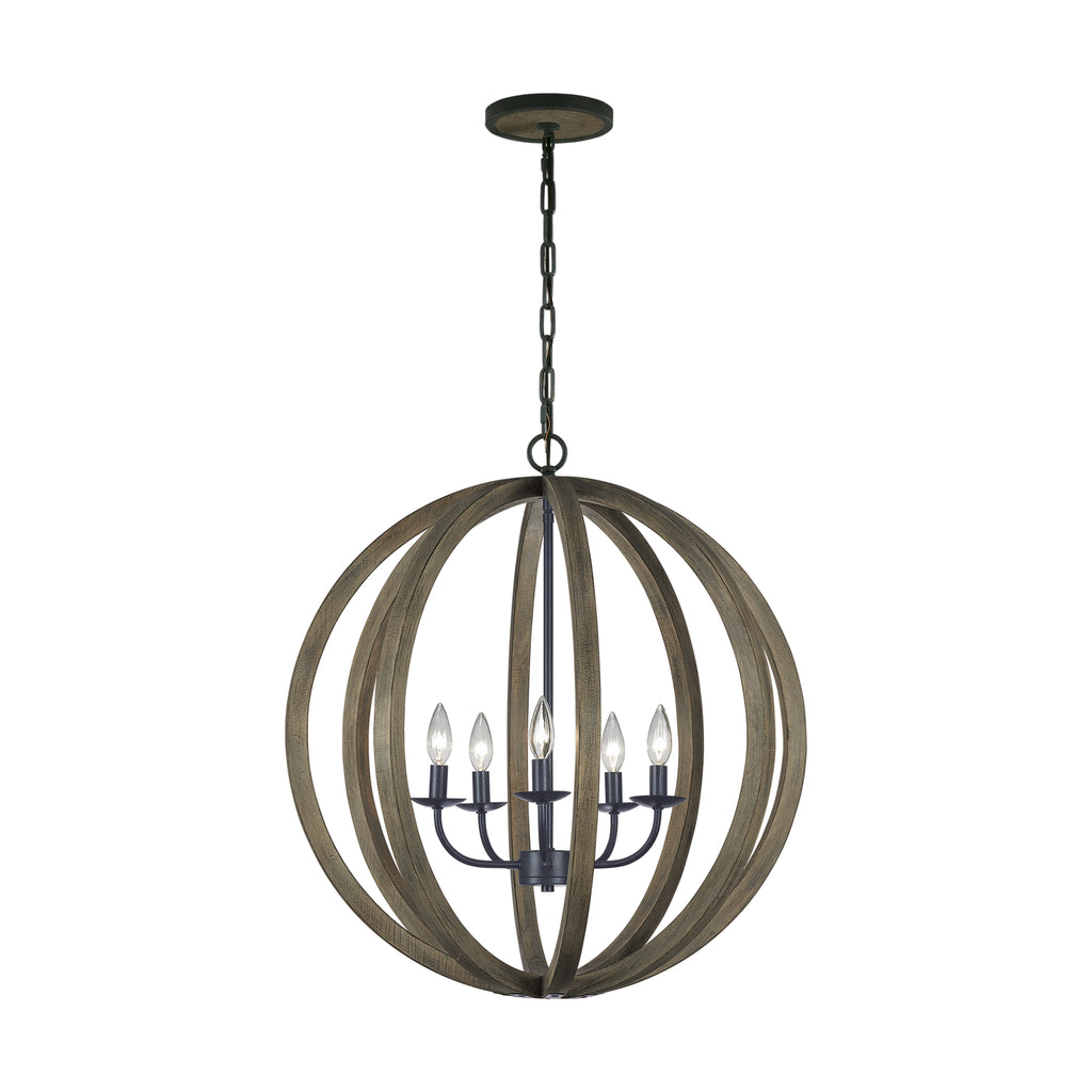 F2936/5WOW/AF Allier 5 Light Chandelier | Main Image