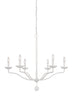 F3130/6PSW Annie 6 Light Chandelier | Alternate Image