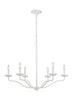 F3130/6PSW Annie 6 Light Chandelier | Alternate Image