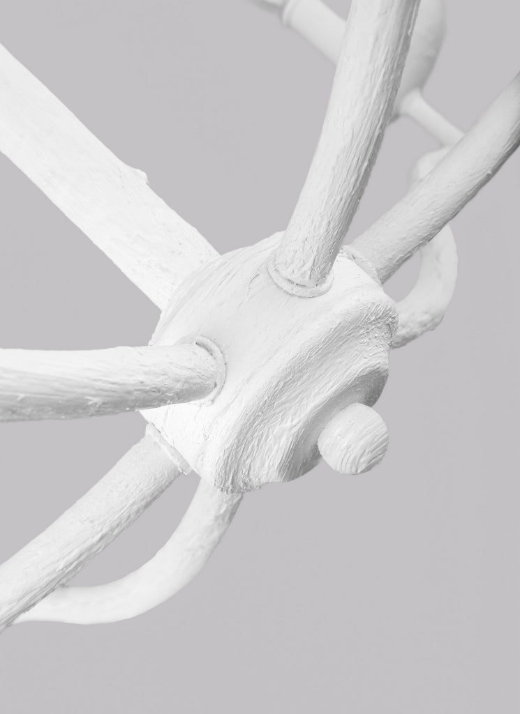 F3130/6PSW Annie 6 Light Chandelier | Alternate Image