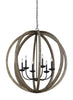 F3186/6WOW/AF Allier 6 Light Chandelier | Alternate Image