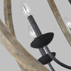 F3186/6WOW/AF Allier 6 Light Chandelier | Alternate Image
