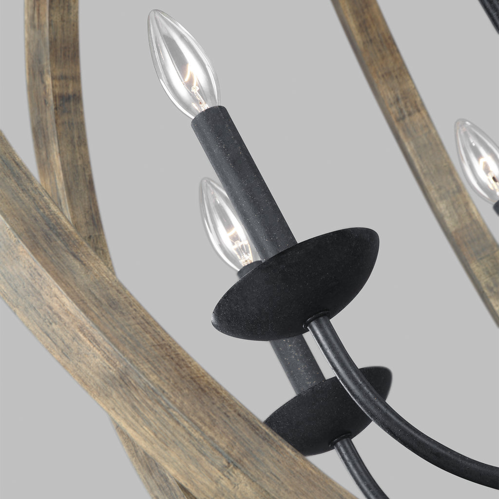 F3186/6WOW/AF Allier 6 Light Chandelier | Alternate Image