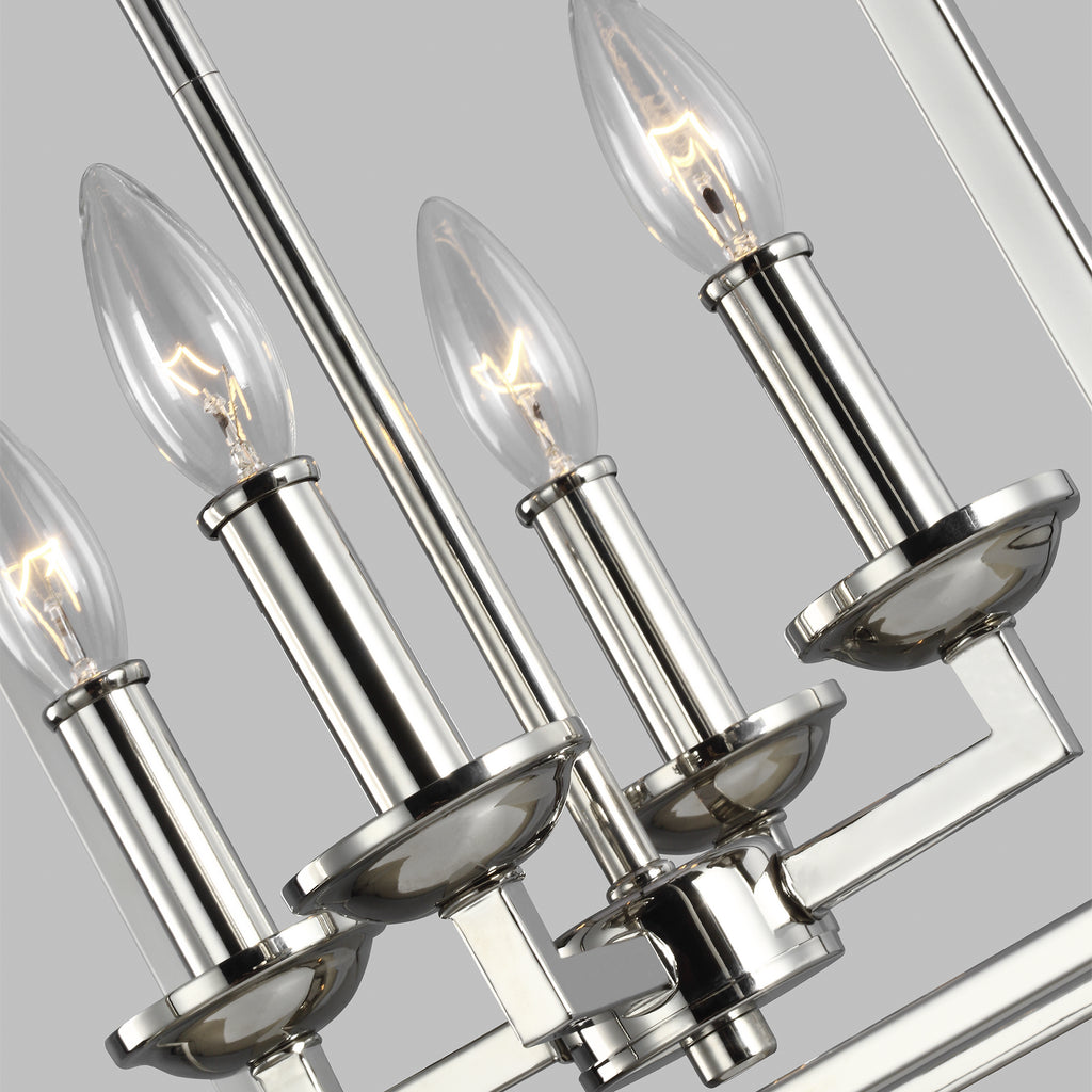 F3275/4PN Woodruff 4 Light Lantern Chandelier | Alternate Image