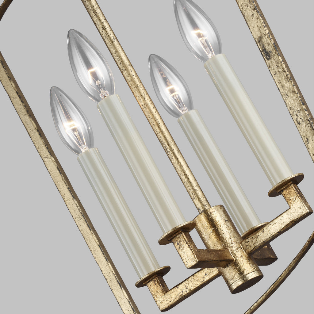 F3322/4ADB Thayer 4 Light Lantern Chandelier | Alternate Image