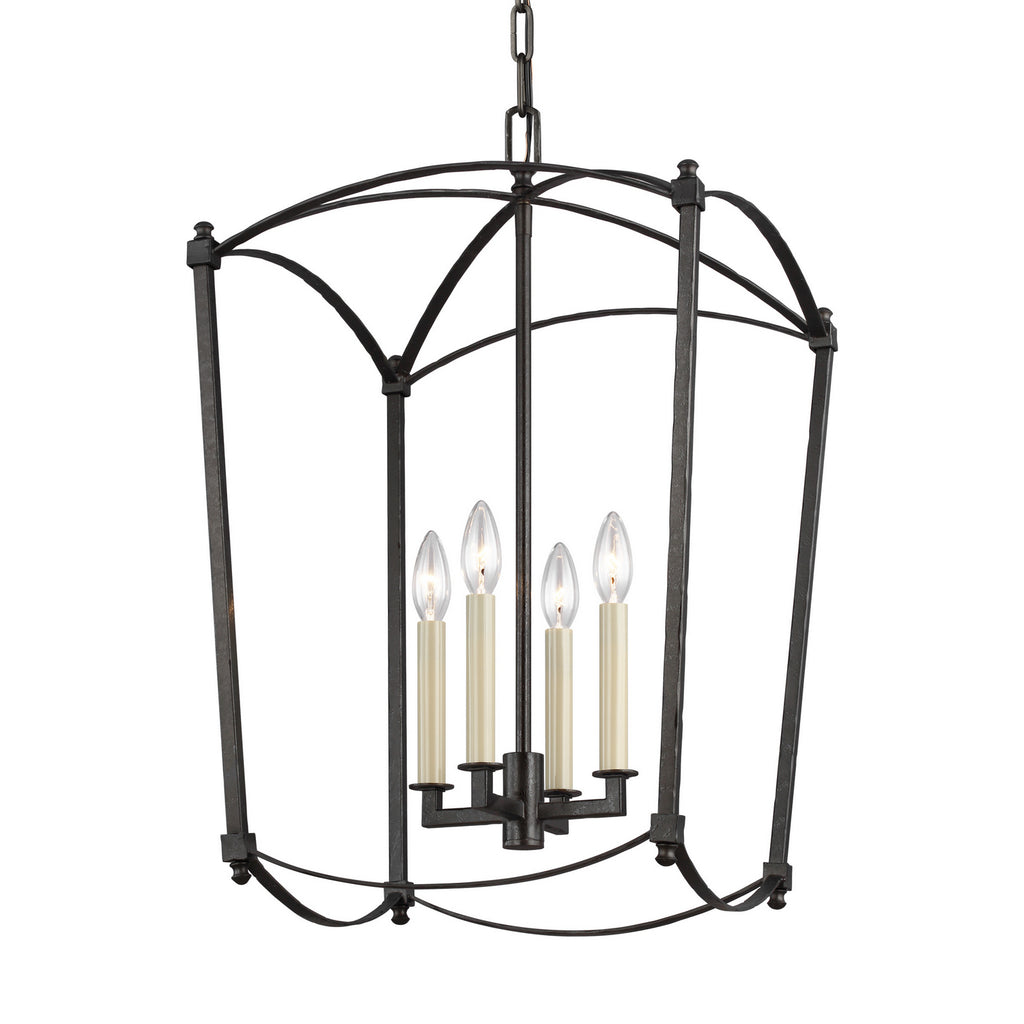 F3322/4SMS Thayer 4 Light Lantern Chandelier | Alternate Image