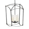 F3323/5SMS Thayer 5 Light Lantern Chandelier | Alternate Image