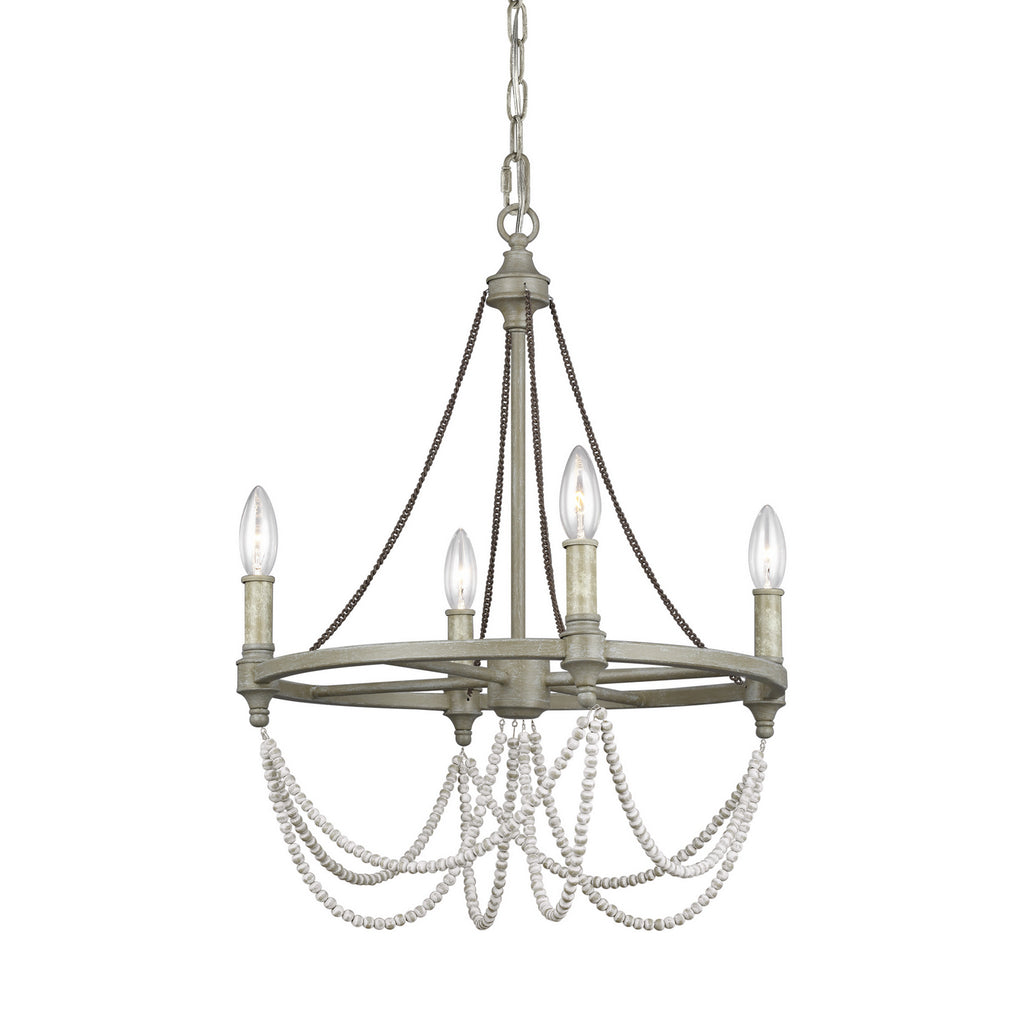 F3331/4FWO/DWW Beverly 4 Light Chandelier | Alternate Image