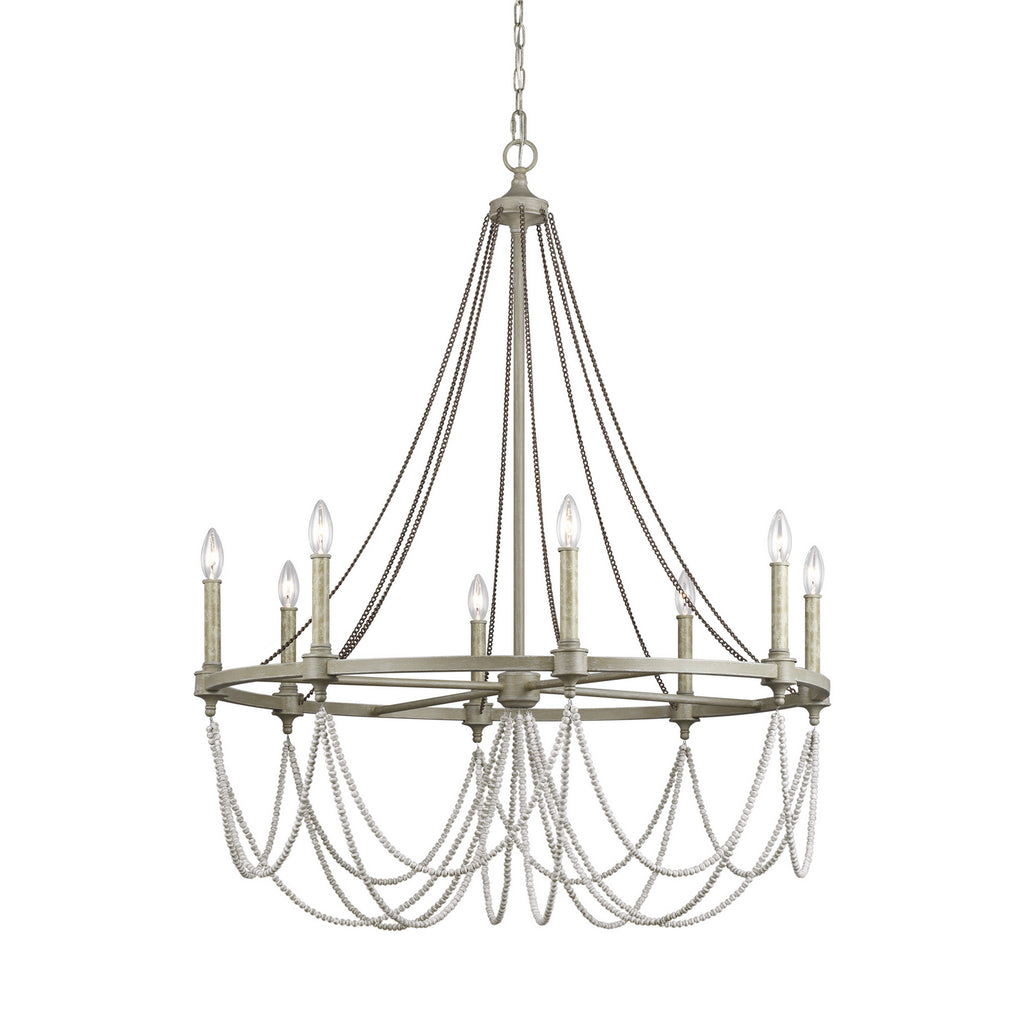 F3332/8FWO/DWW Beverly 8 Light Chandelier | Alternate Image