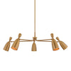 F4050-PBR Spade 5 Light Mini Chandelier | Alternate Image