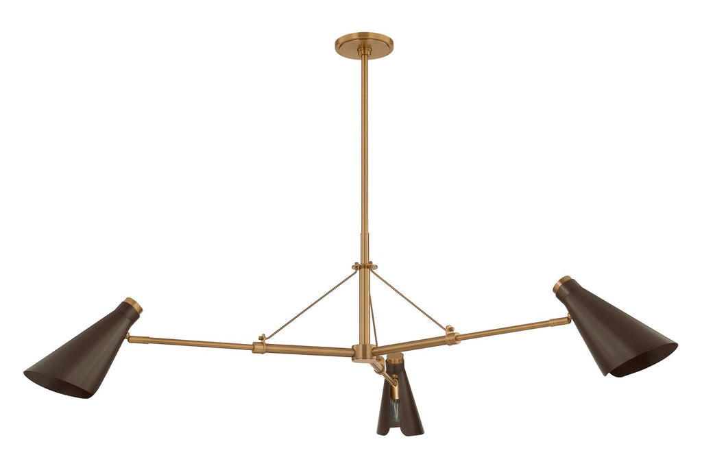 F4350-PBR/BRZ Andersen 3 Light Mini Chandelier | Main Image
