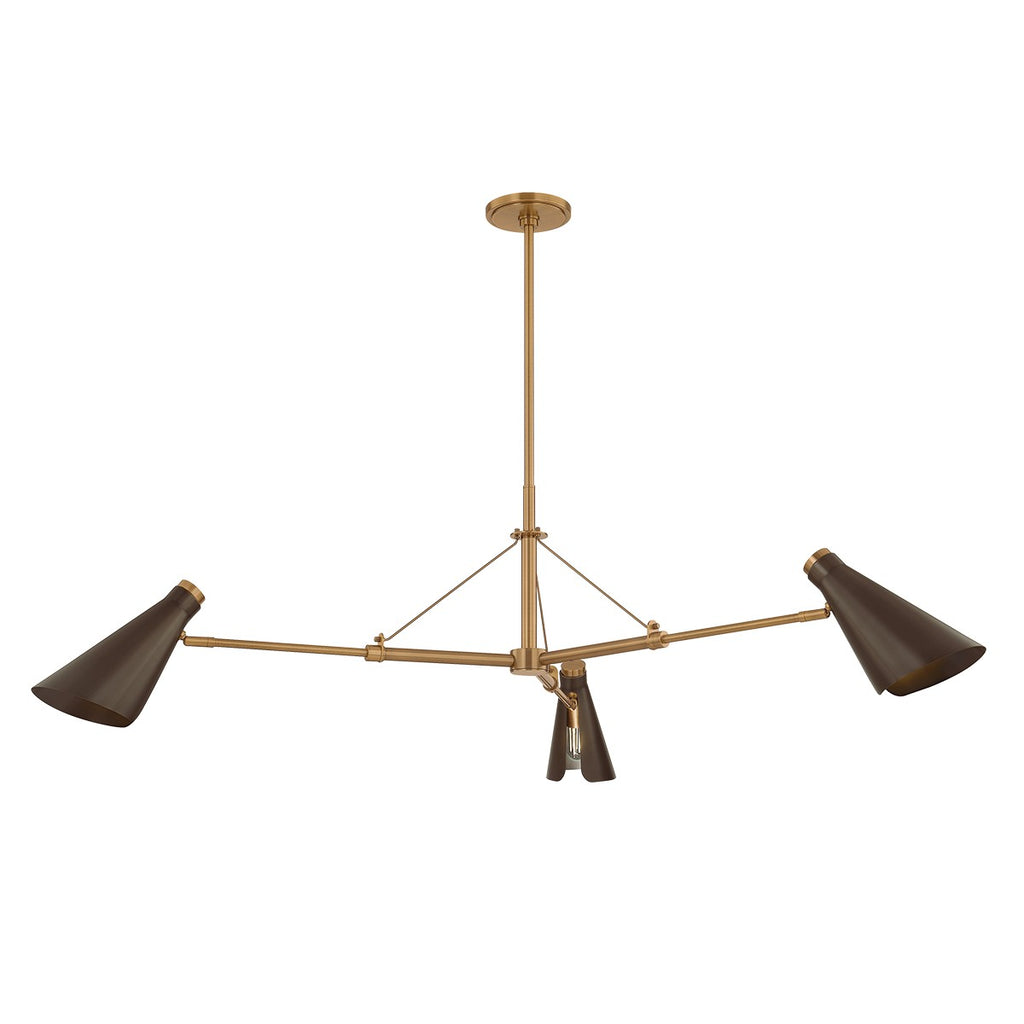 F4350-PBR/BRZ Andersen 3 Light Mini Chandelier | Alternate Image