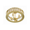 Crystorama Farris 16.5'' Semi Flush Mount in Aged Brass - Additional View