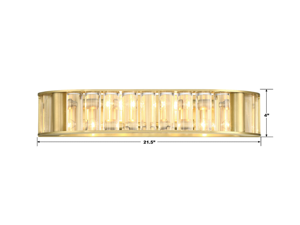 FAR-6005-AG Farris 4 Light Sconce | Dimensions Image