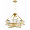 Crystorama Farris 24.5'' Chandelier in Aged Brass - Additional View