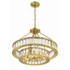 Crystorama Farris 24.5'' Chandelier in Aged Brass - Additional View