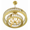Crystorama Farris 24.5'' Chandelier in Aged Brass - Additional View