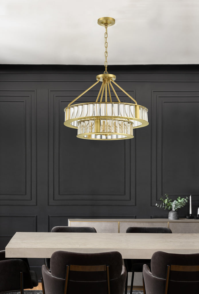 FAR-6006-AG Farris 24.5'' Chandelier | Lifestyle Image