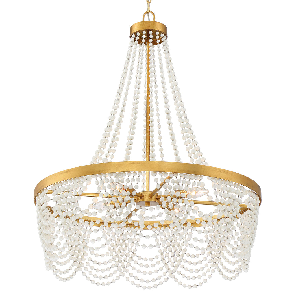 FIO-A9104-GA-WH Fiona 4 Light Chandelier | Alternate Image