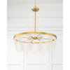 Crystorama Fiona 27'' Chandelier in Antique Gold - Lifestyle View