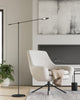 FL90155-BK Ryan Pauly Rotaire 1 Light Floor Lamp | Lifestyle Image