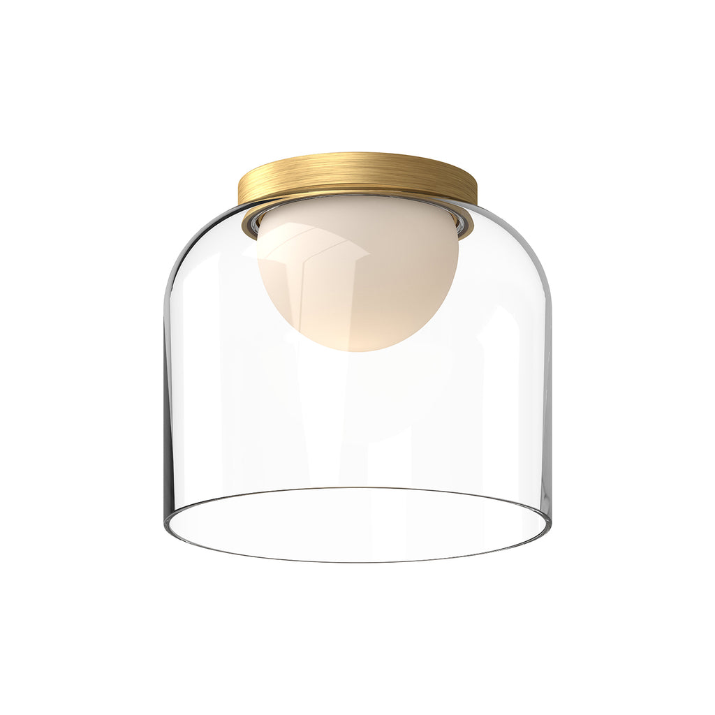 FM52508-BG/CL Cedar 1 Light Flush Mount | Main Image