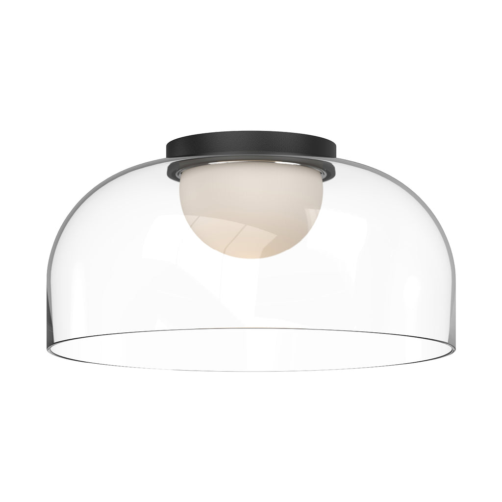 FM52512-BK/CL Cedar 1 Light Flush Mount | Main Image