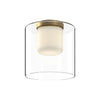 FM53509-BG/CL Ryan Pauly Birch 1 Light Flush Mount | Main Image