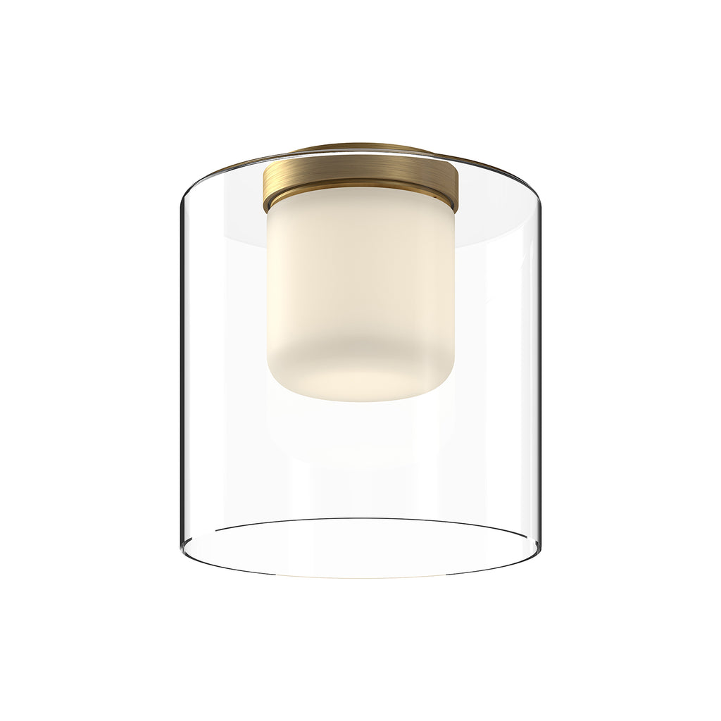 FM53509-BG/CL Ryan Pauly Birch 1 Light Flush Mount | Main Image