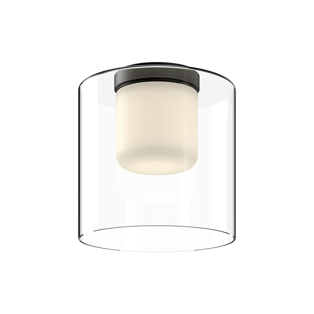FM53509-BK/CL Ryan Pauly Birch 1 Light Flush Mount | Main Image