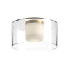 FM53512-BG/CL Ryan Pauly Birch 1 Light Flush Mount | Main Image