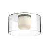 FM53512-BK/CL Ryan Pauly Birch 1 Light Flush Mount | Main Image