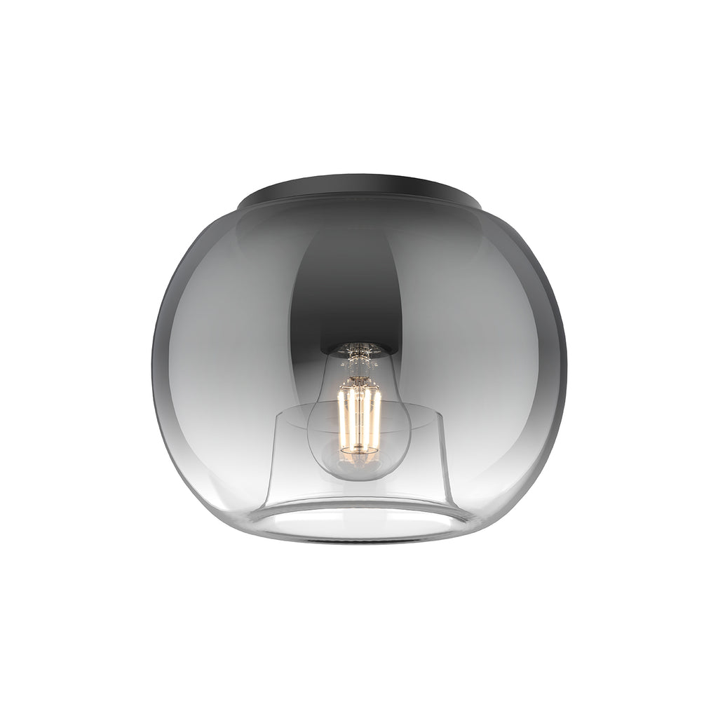 FM57508-BK/SM Ryan Pauly Samar 1 Light Flush Mount | Main Image