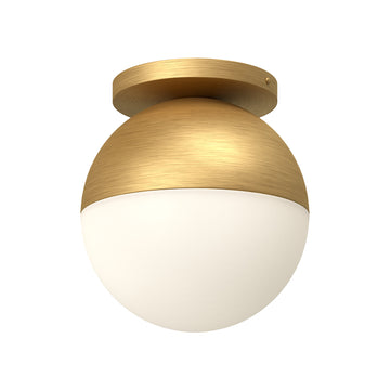 Brushed Gold/Opal Glass