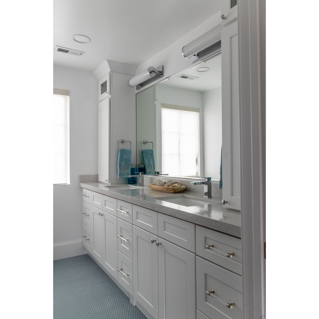 Crystorama Foster 5'' LED Bathroom Vanity in Polished Chrome - Lifestyle View