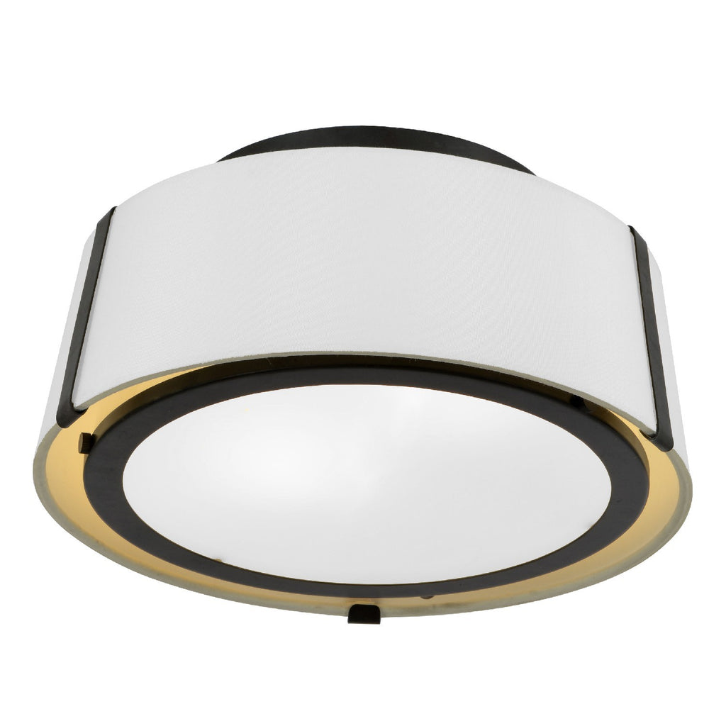 Crystorama Fulton 12'' Semi Flush Mount in Black - Additional View