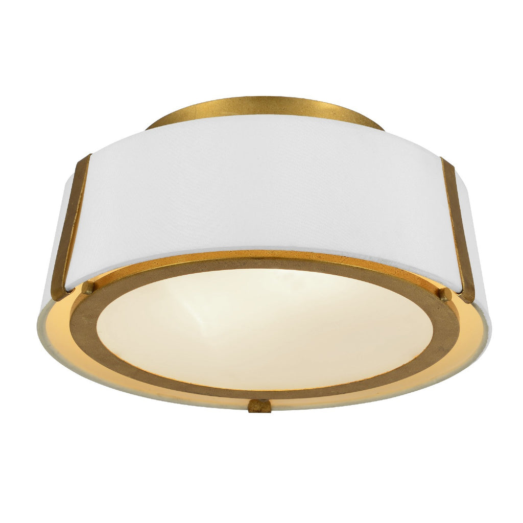 Crystorama Fulton 12'' Semi Flush Mount in Antique Gold - Additional View