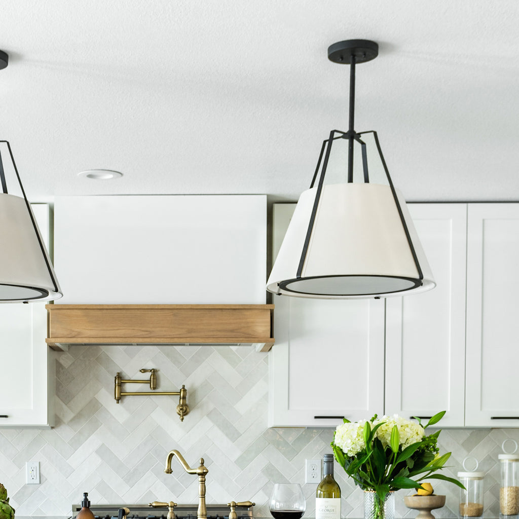 FUL-904-BK Fulton 3 Light Pendant | Lifestyle Image